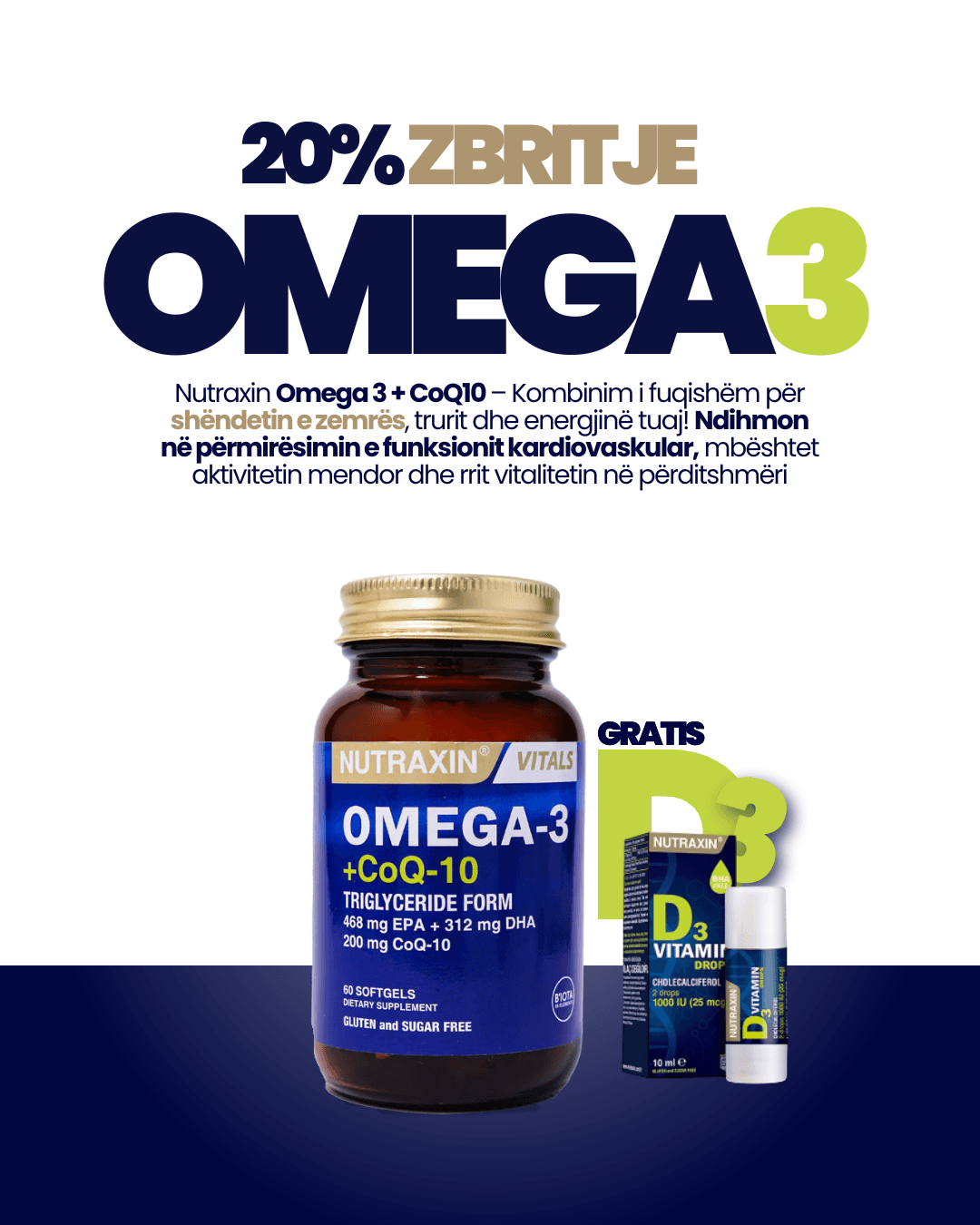 Main Picture of Omega 3 + Vitaminë D3 Gratis