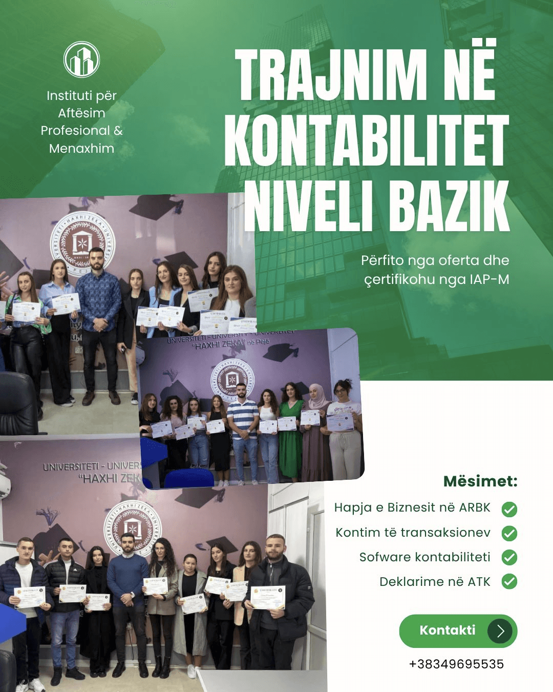 Main Picture of TRAJNIM NË KONTABILITETIN PRAKTIK (NIVELI BAZË)